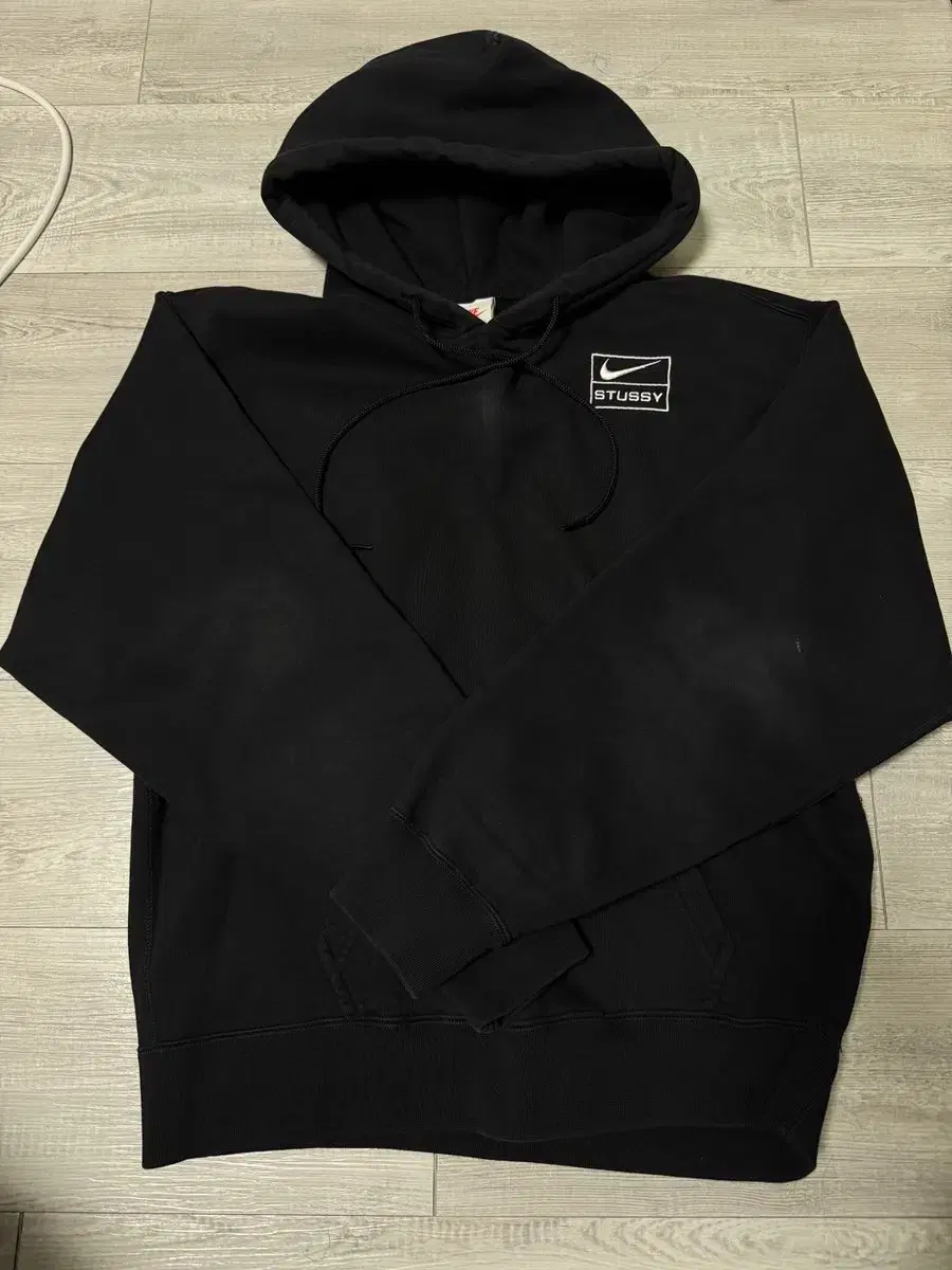 (XS) Nike x Stussy NRG RA Washed Pullover Hoodie Black XS