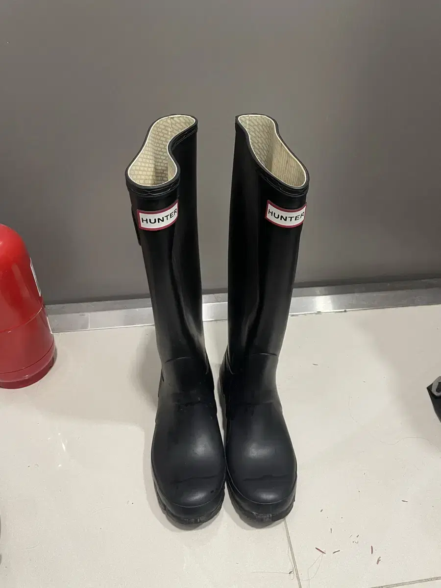 Rain Boots hunter Matte Black (Genuine) 235-240 (37)