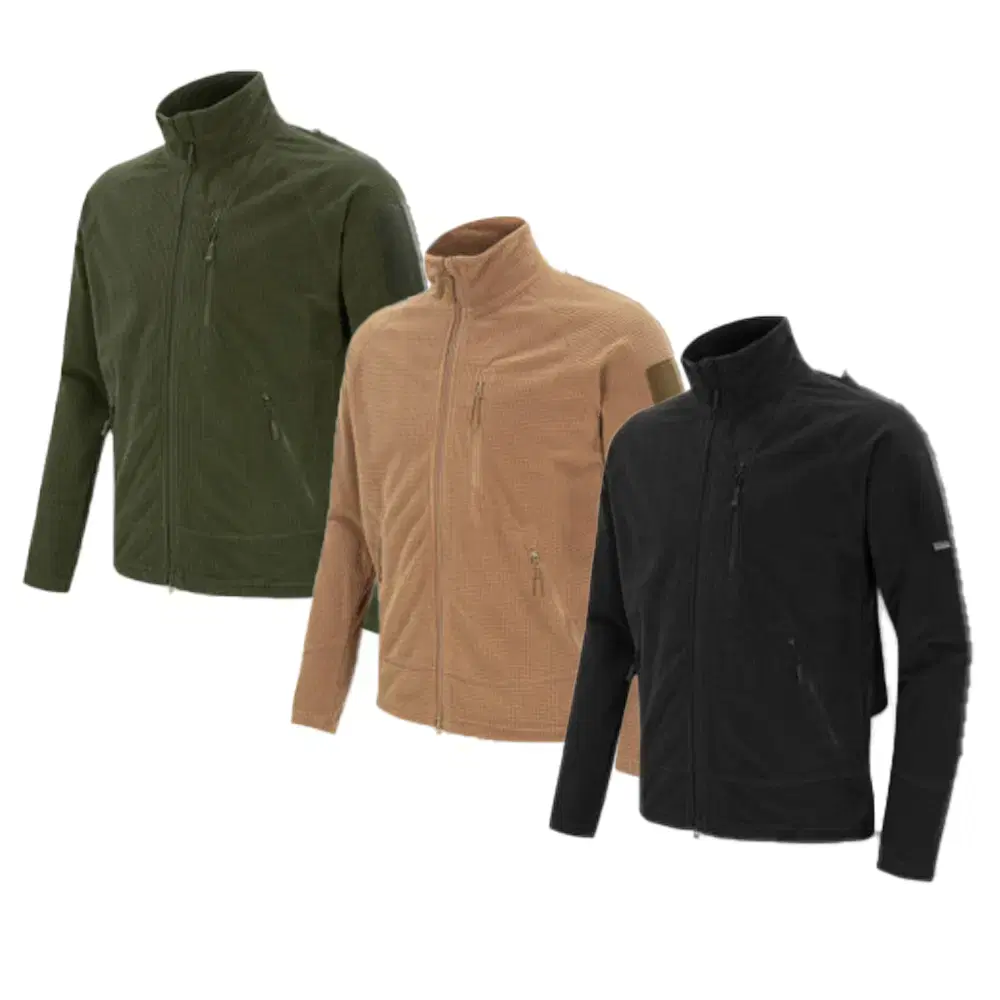 Elite Waffle Fleece Inner Layer Zip-Up Military Tactical Jacket