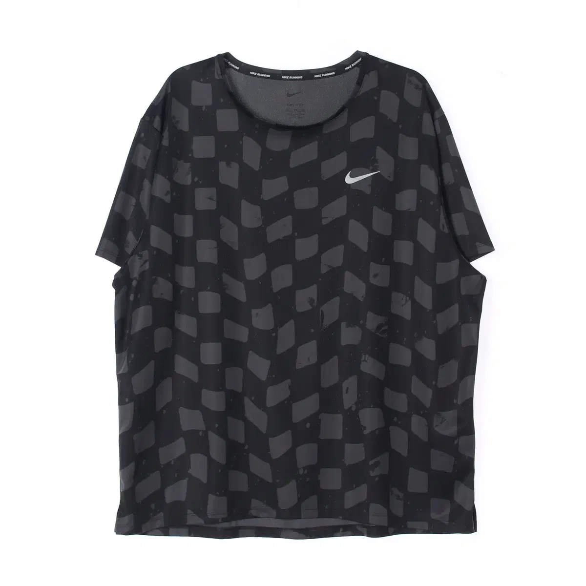 [XXXL]Nike Running Gray Short Sleeve Round T-Shirt