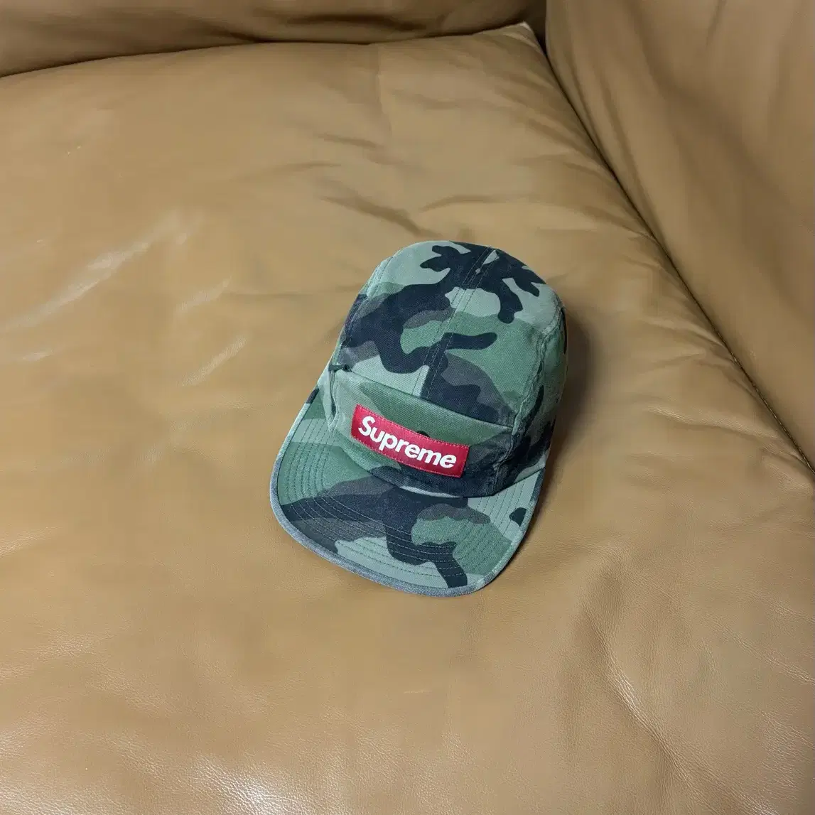 Supreme 슈프림 카모 캠프캡 모저 (Washed Camo)