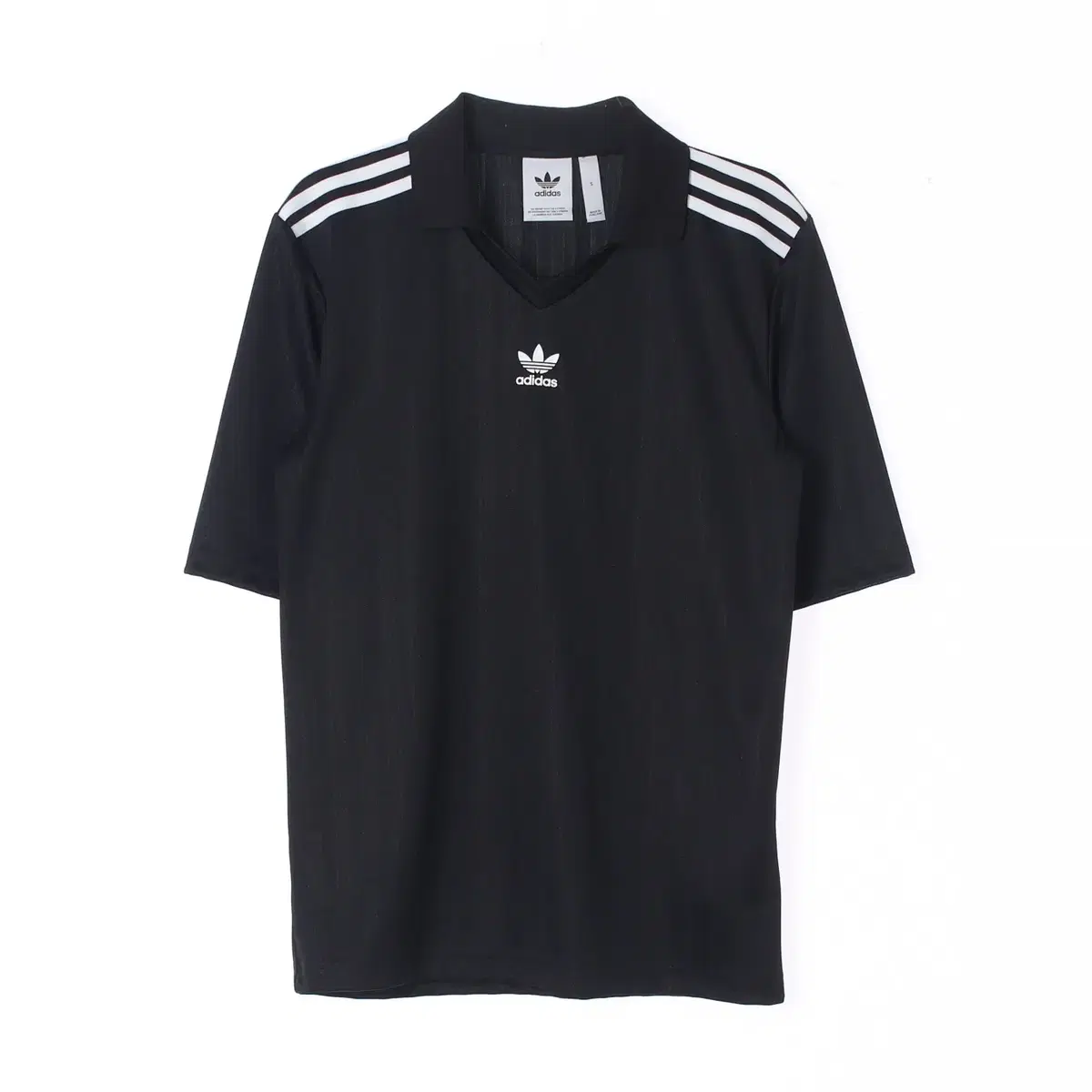 [S]Adidas Superstar Football Jersey Short Sleeve kara Polo Shirt