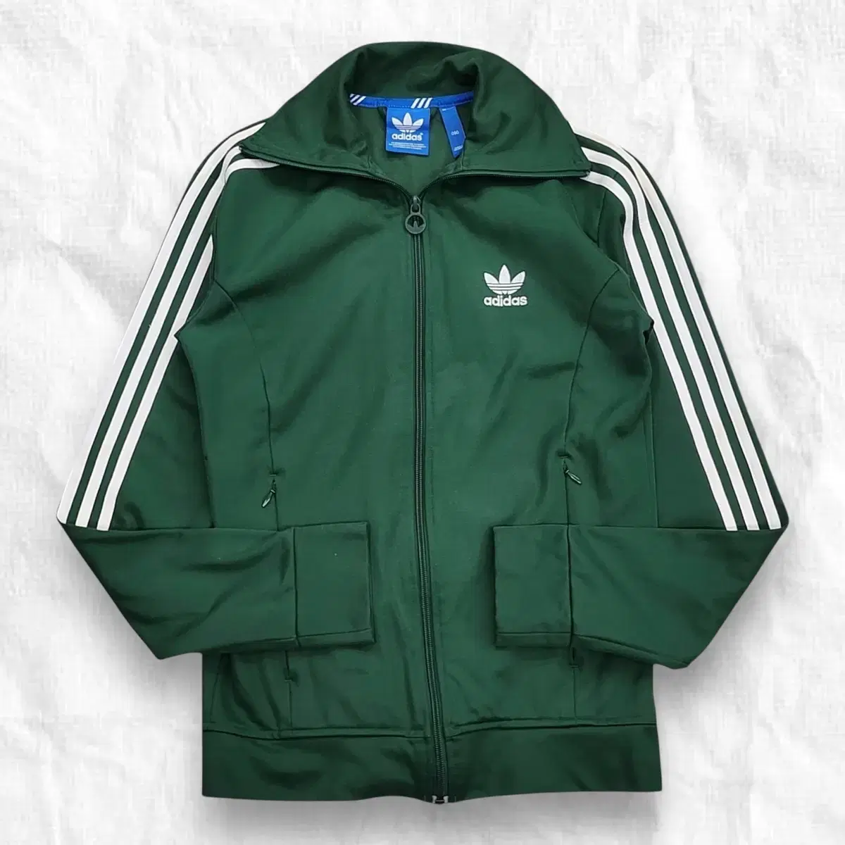 [S] Adidas Vintage Green Europa Three Stripe Track Top Jersey