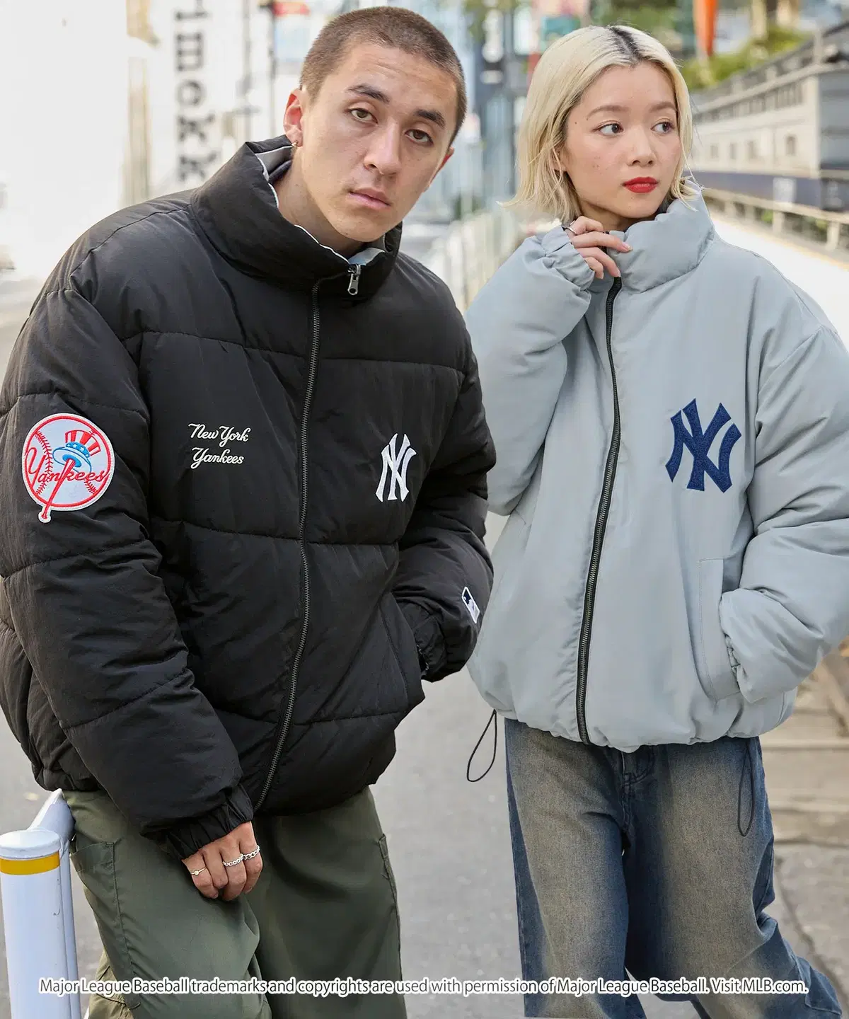 [Overseas] Monomart X MLB Patch Embroidered Reversible Oversized Padding 24FW