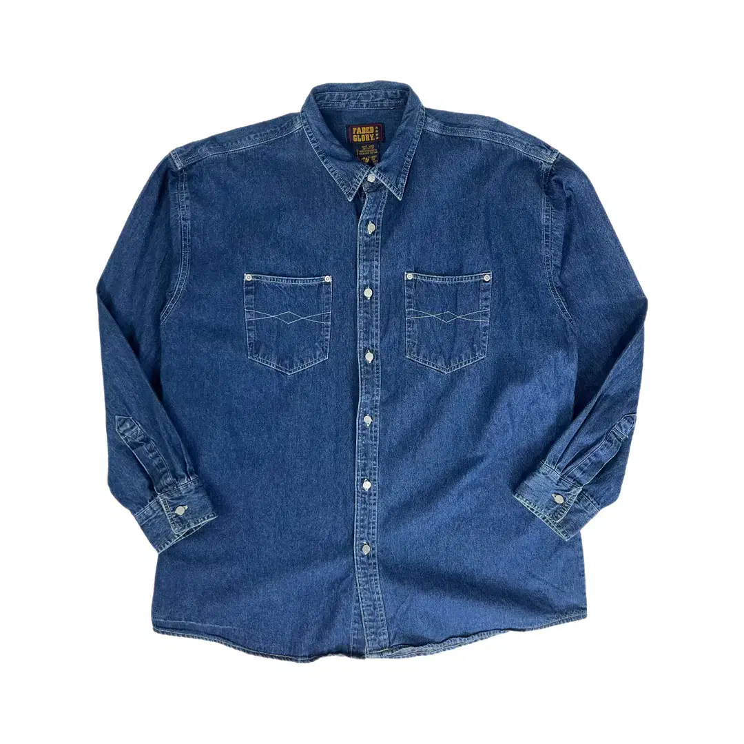 [FADED GLORY] Western Denim Shirt