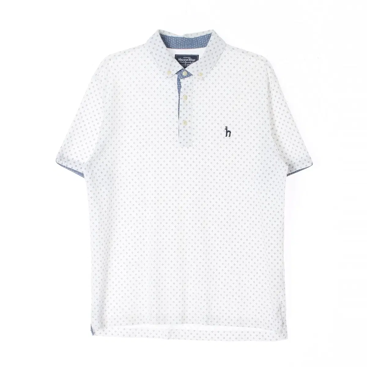 [L]hedges white bloo vahn kara polo shirt