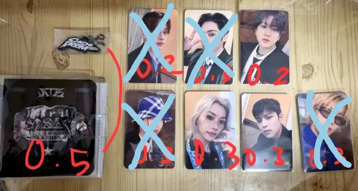 Skz straykids ATE Eight pop up binder photocard keyring WTS