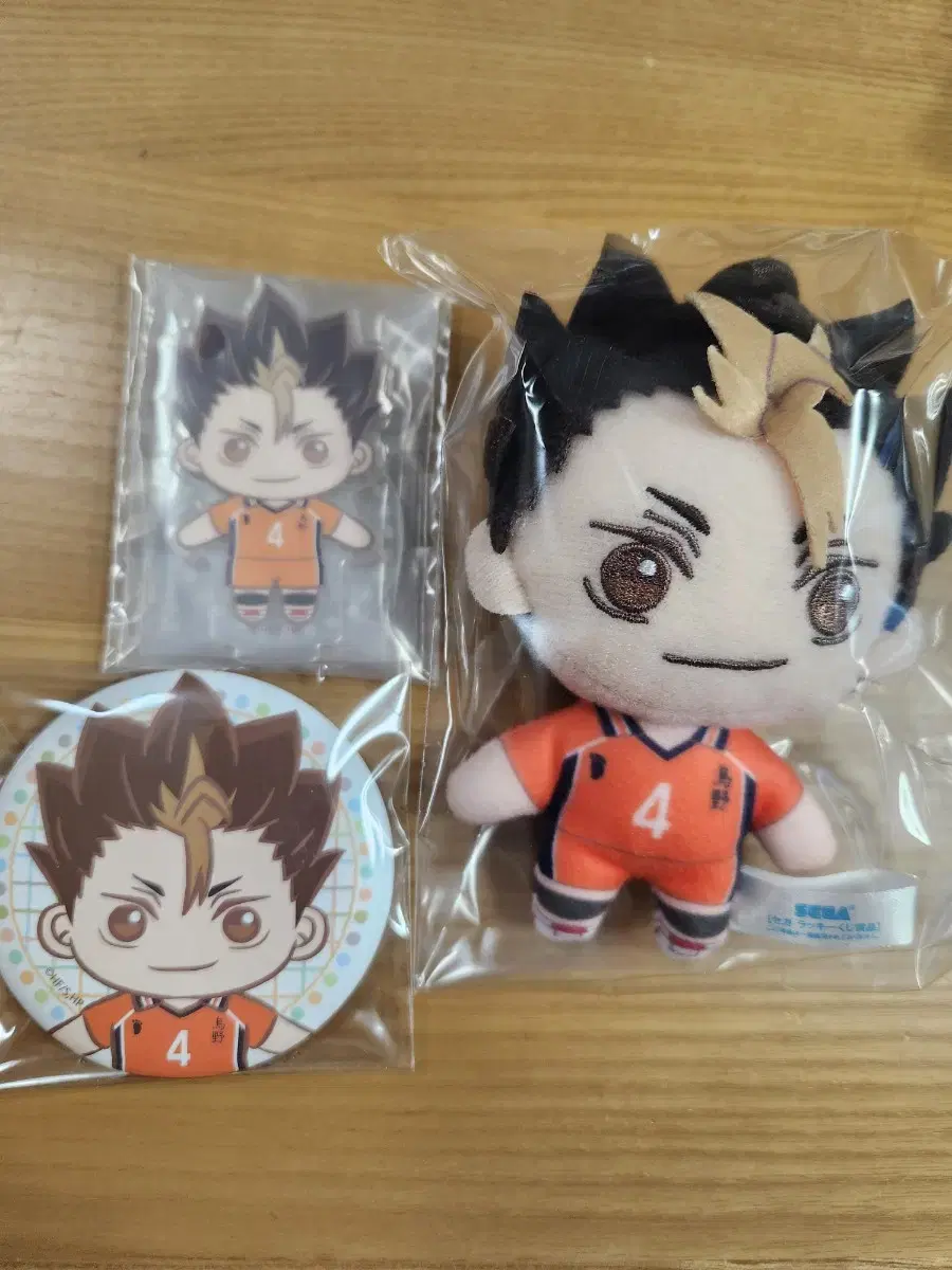 Sega Lucky Kuji haikyuu Nishinoya Nui doll acrylic Canbadge