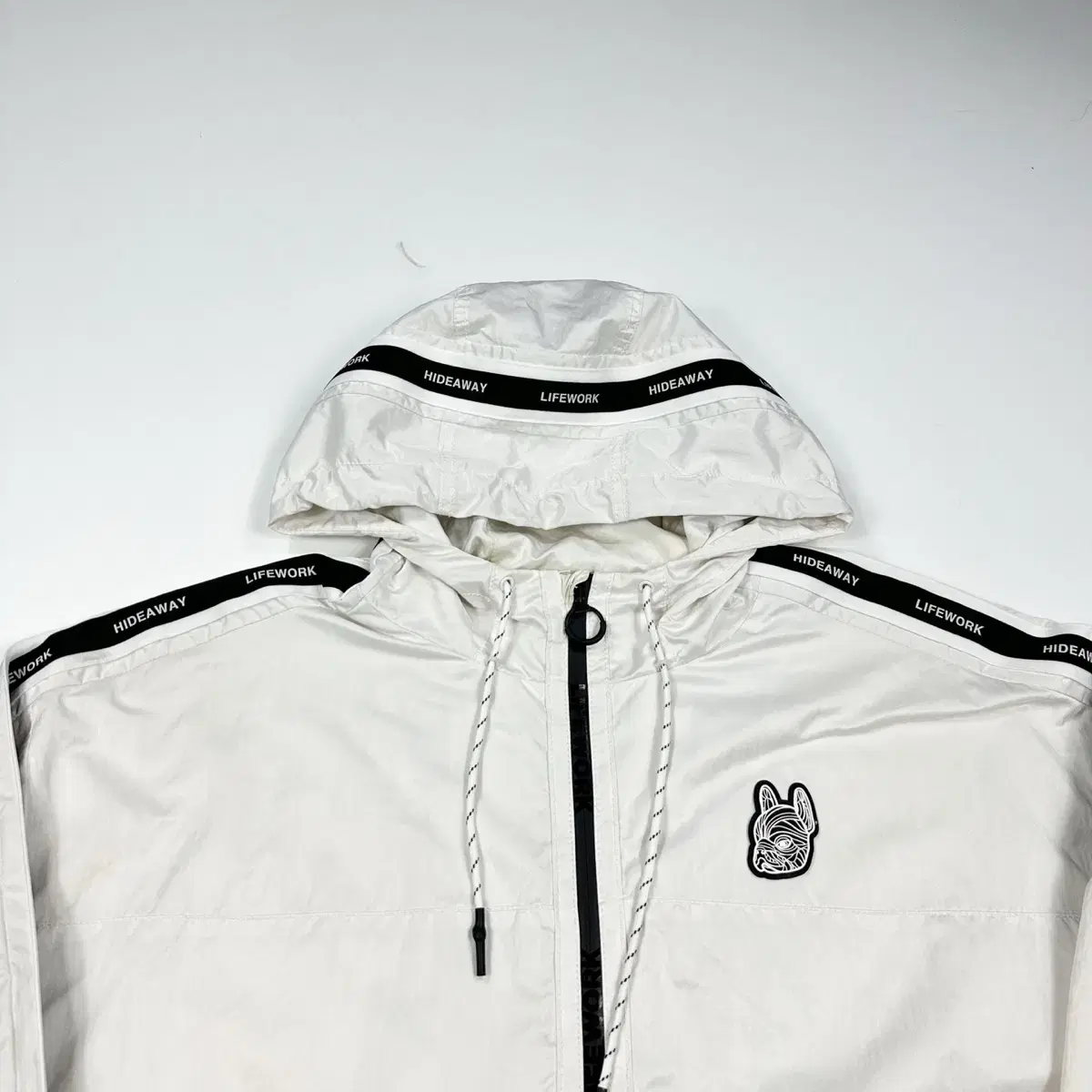 Lifework cignature Logo White Windbreaker (Free)