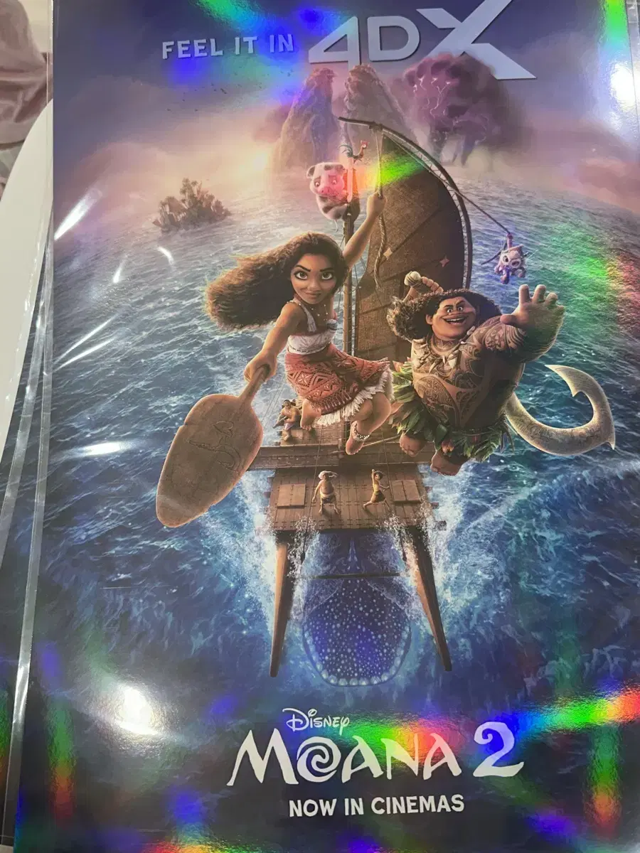 Moana2 4DX poster pre-order benefit Unsealed