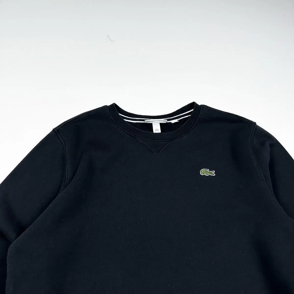 Lacoste Croc Black Crew Neck Sweater (M)