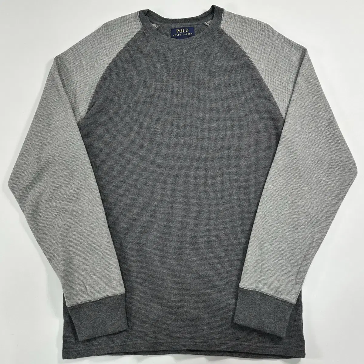 Polo Ralph Lauren Reglan Two-Tone Waffle Long Sleeve