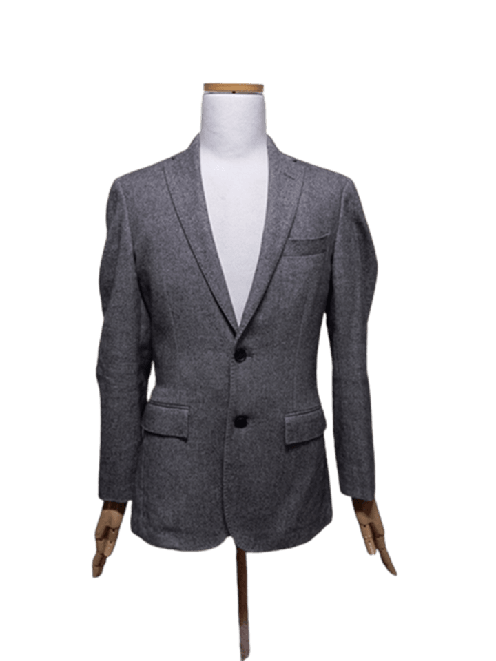 Brooks Brothers Italian Tessuti Fabric Men's Herringbone Tailored Wool Jacket95