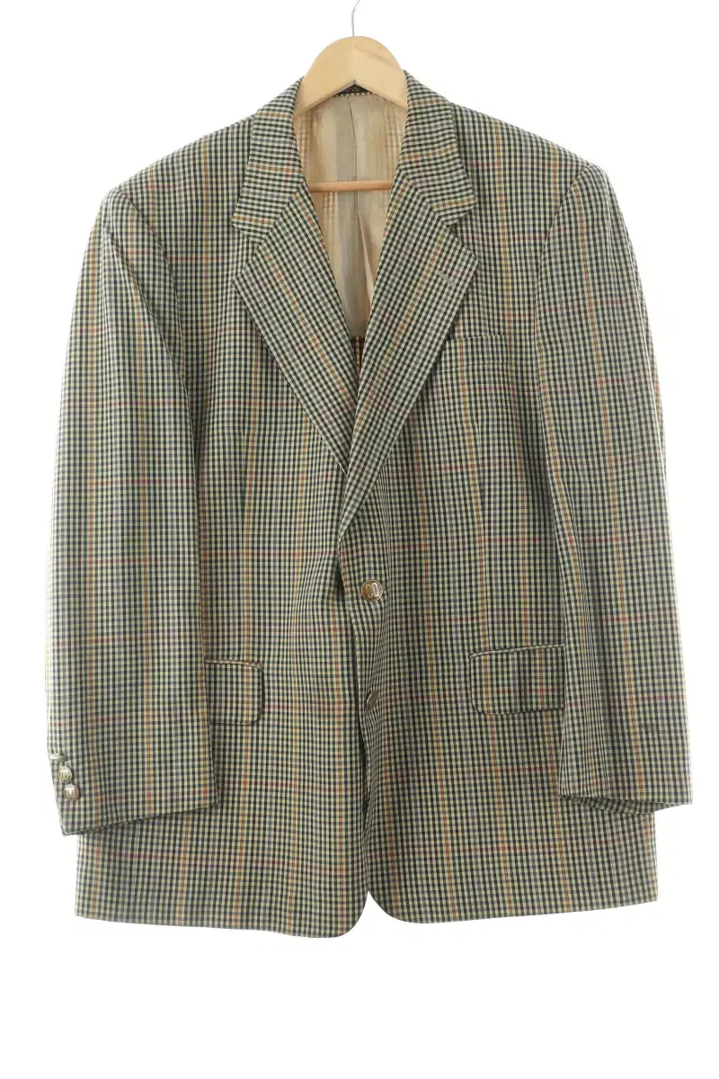 (L) Dax Suit Jacket Blazer Check Old School Loose Fit-10758