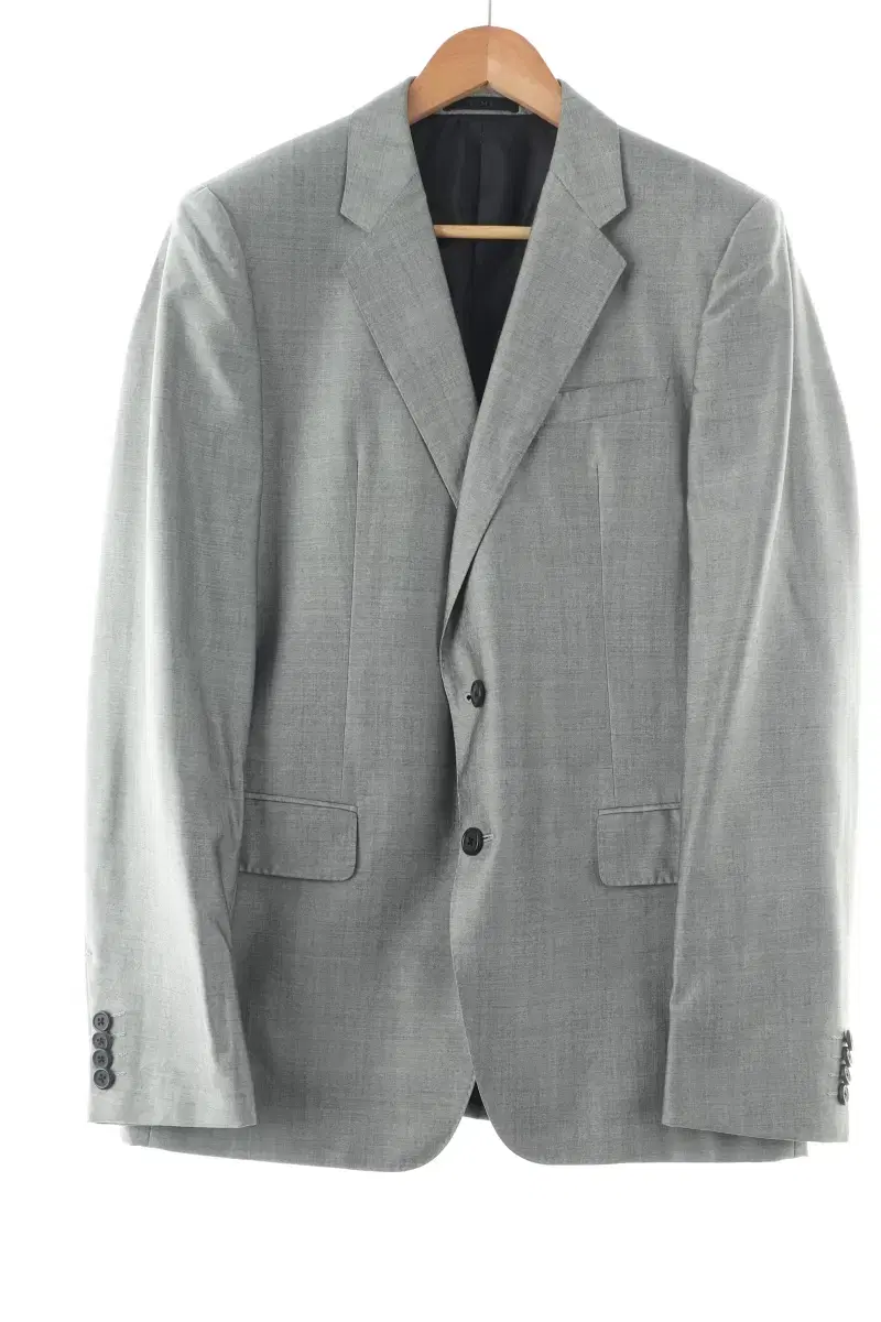 (L) Time Suit Jacket Blazer Silver Old School Loose Fit-1075B