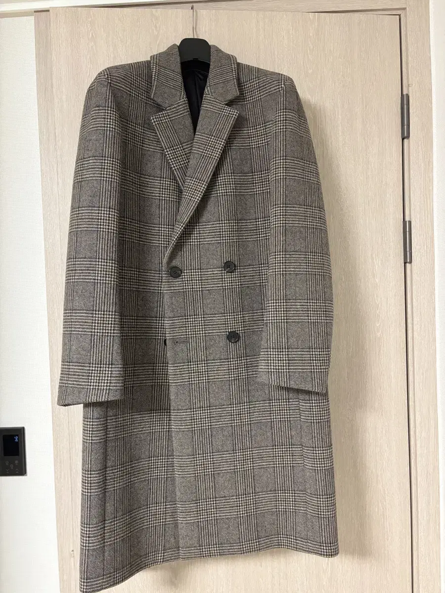 Club Monaco Men's Check Double Coat Size M 100 for sale.