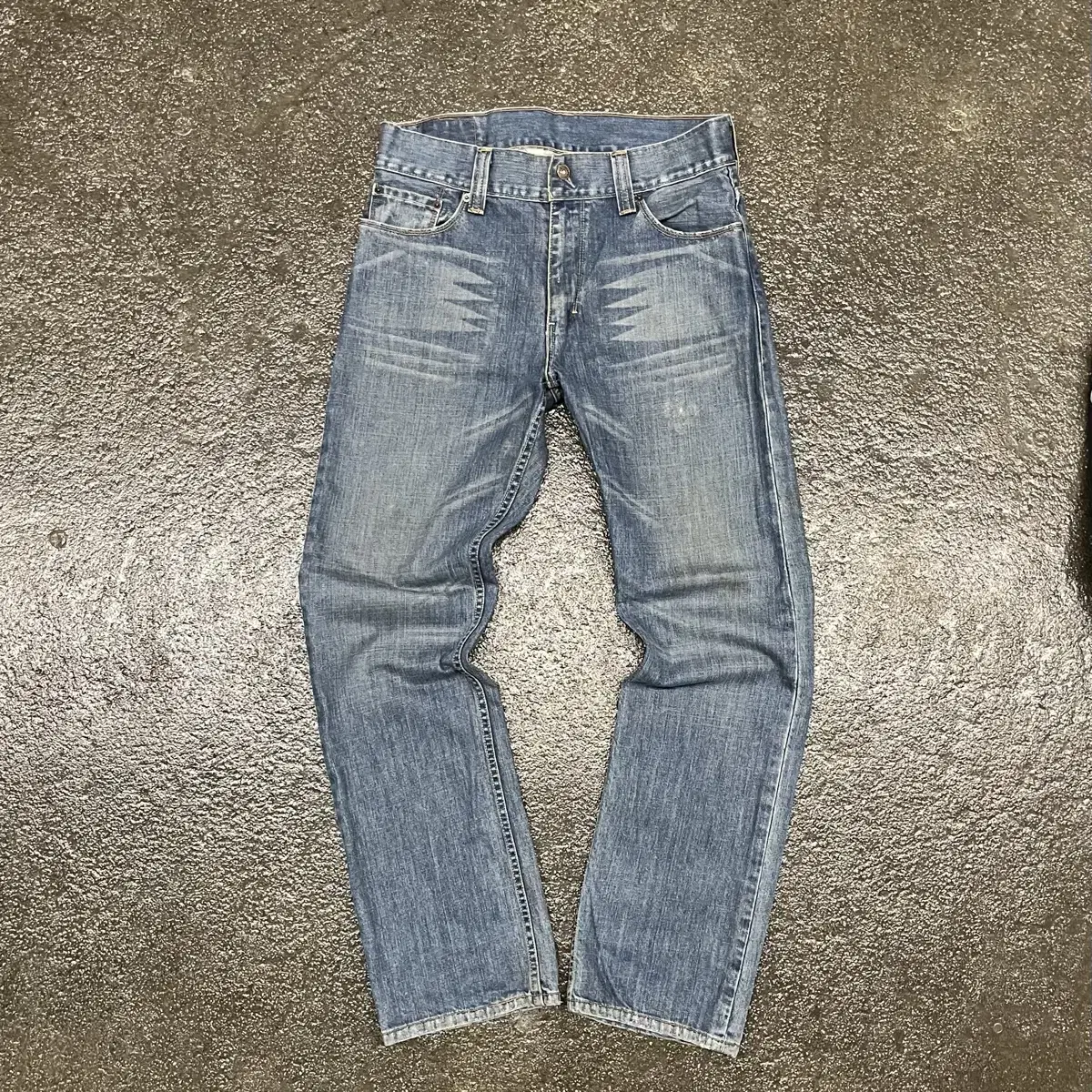 Levis523 워싱 데님 팬츠 (34)