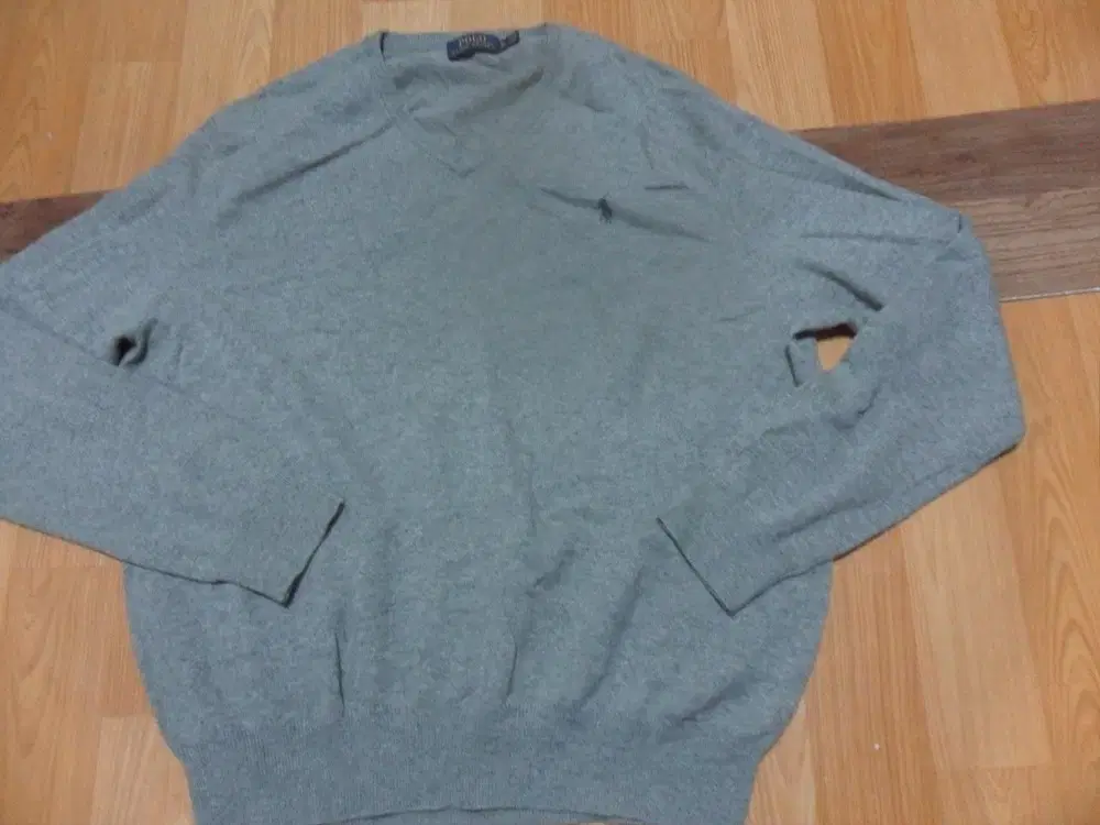 6천원구제 polo ralph lauren men's long sleeve v-neck knit sweater be-2