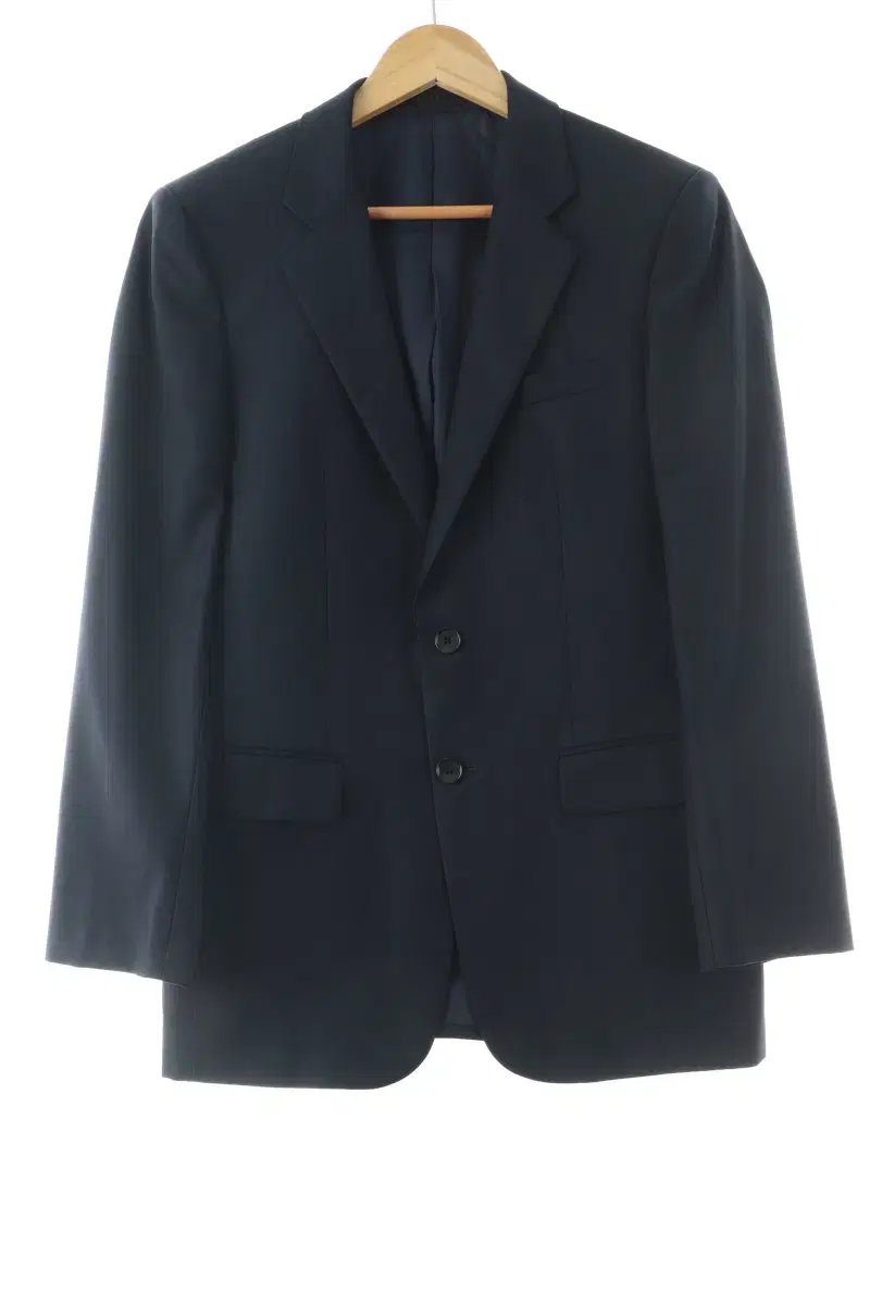 (M) Time Suit Jacket Blazer Navy Old School Basic Fit-1076B