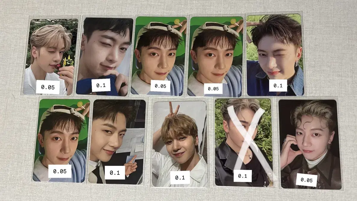 ZB1 zerobaseone zhang hao seok matthew kim taerae ricky kim gyuvin park gunwook han yujin Photocard