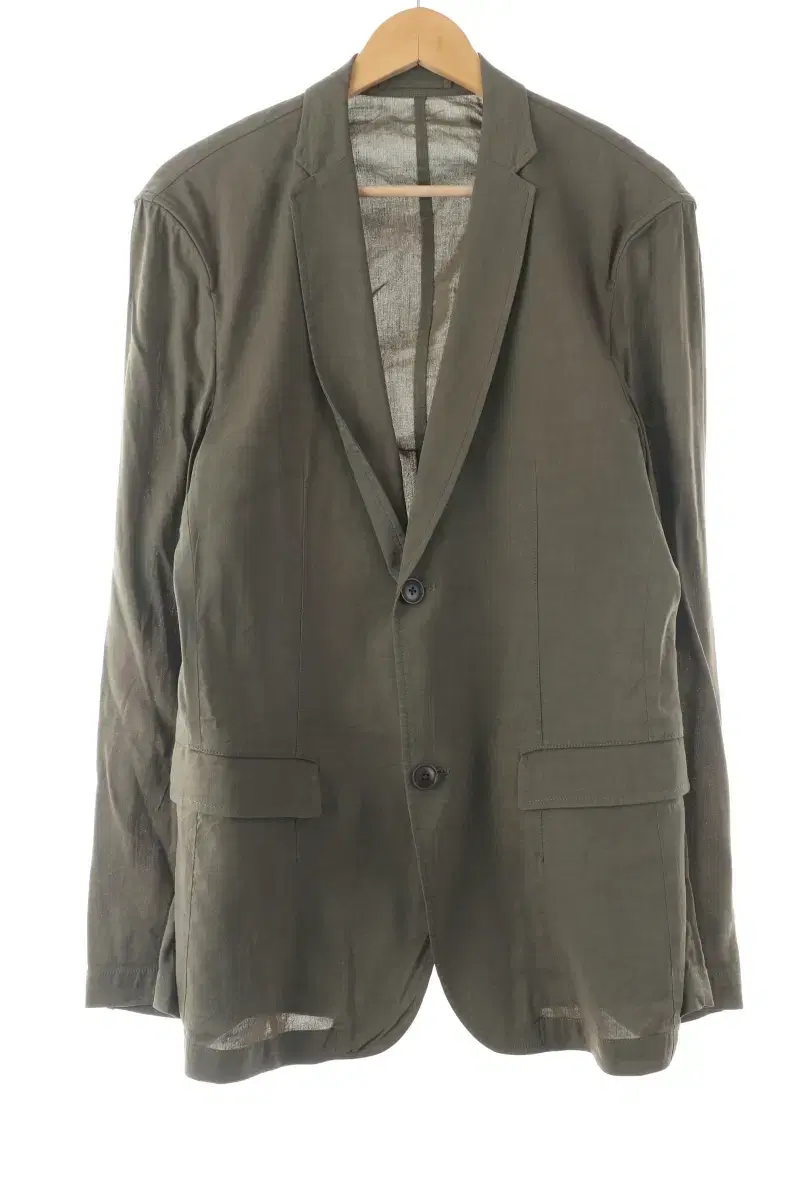 (M) Tailored suit jacket blazer khaki linen ma limited edition-10789