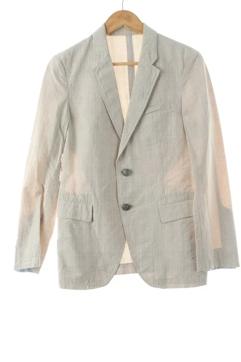 (M) system suit jacket blazer beige linen ma limited edition-1078C