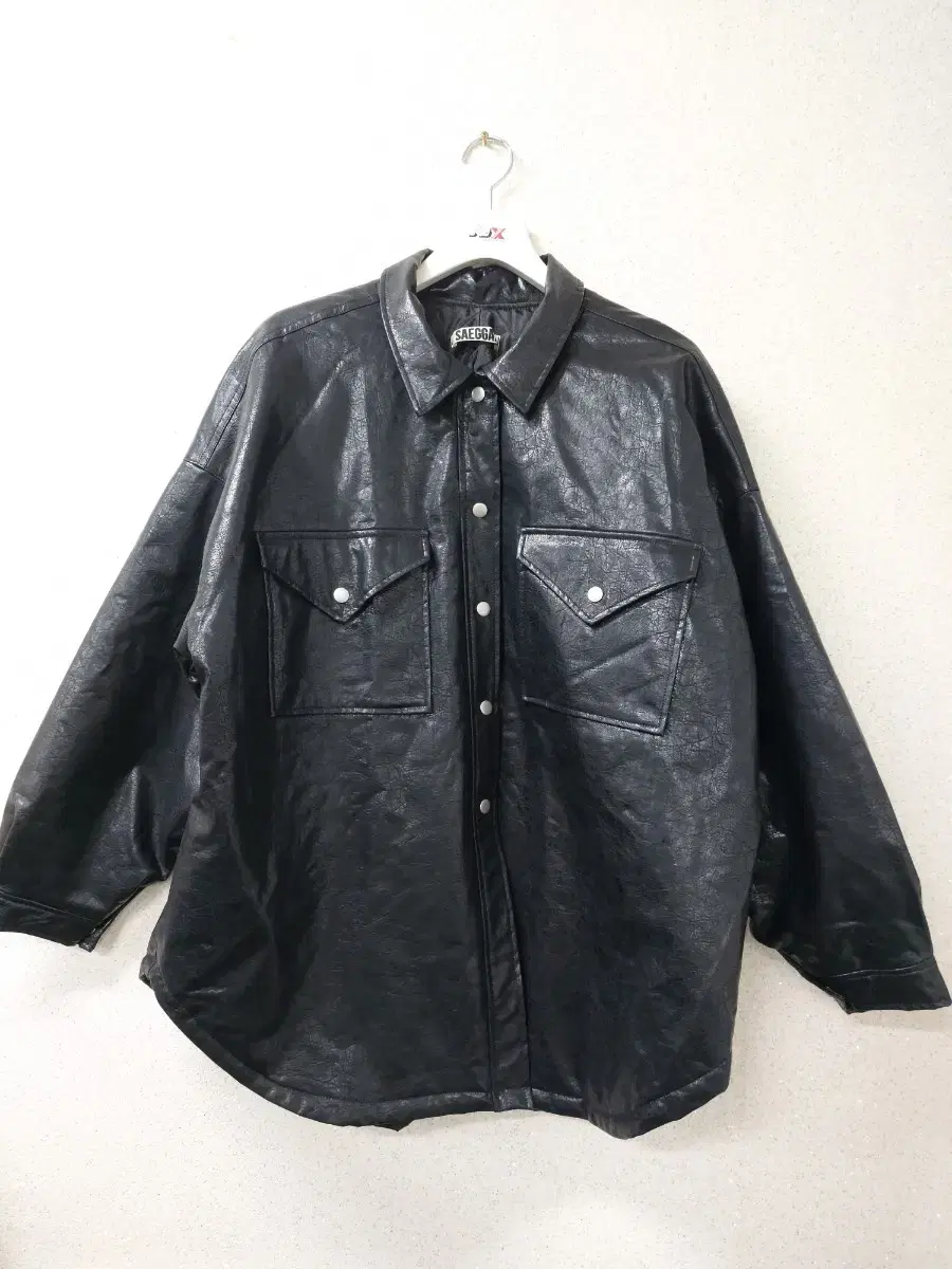 {wonbin vintage} SAEGGAM Eco Leather Jacket