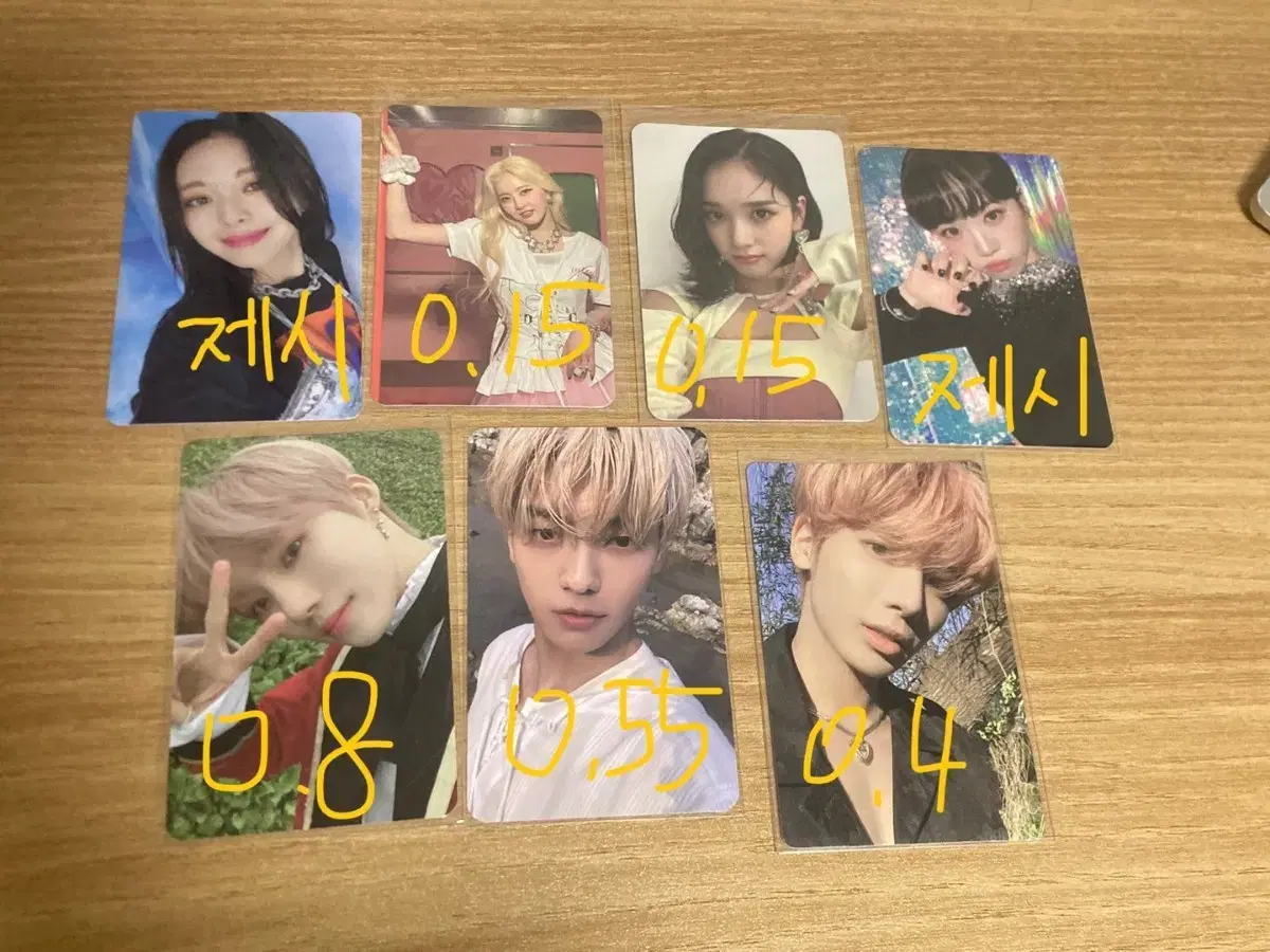 itzy stayc txt the boyz le sserafim photocard