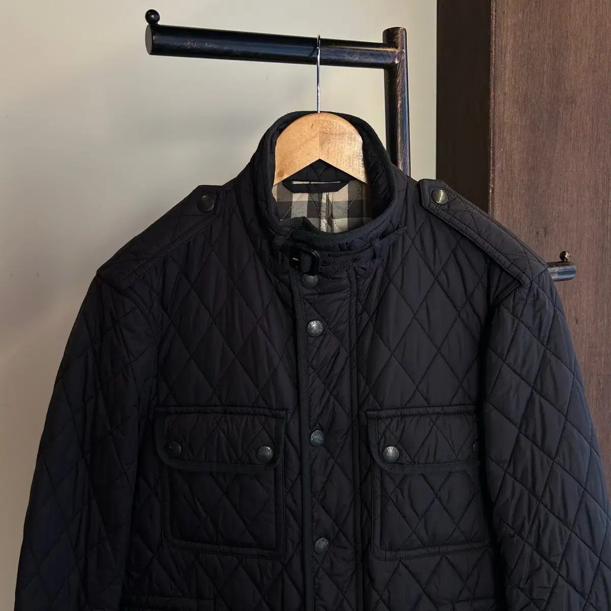 12749 - Burberry Britt Black Quilted Jacket