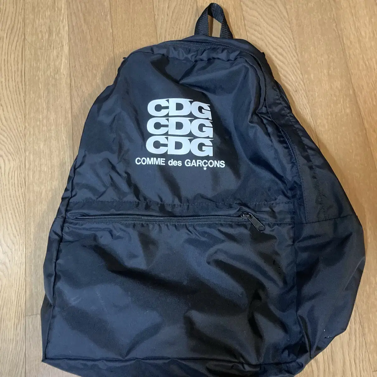 cdg 꼼데가르송 로고 백팩