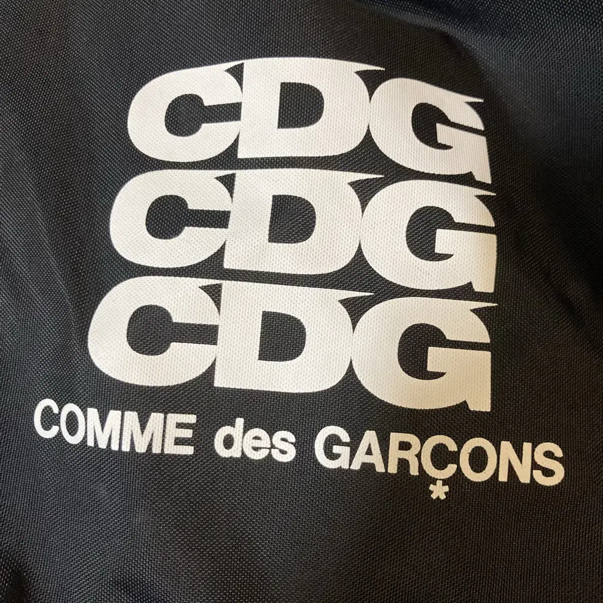 cdg 꼼데가르송 로고 백팩