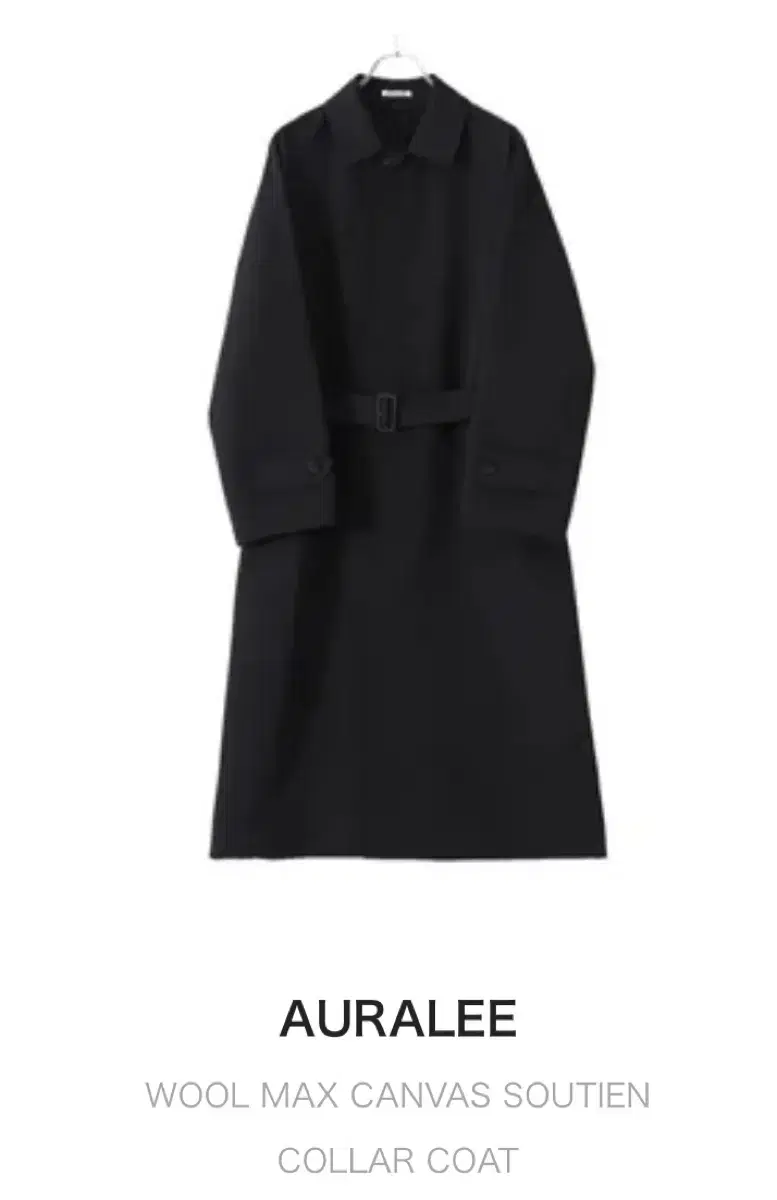 [3] Aurari Wool Max Canvas Soutien Coat in Black