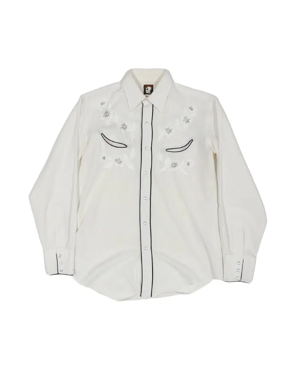 Vintage 90s Karman White Western Shirt