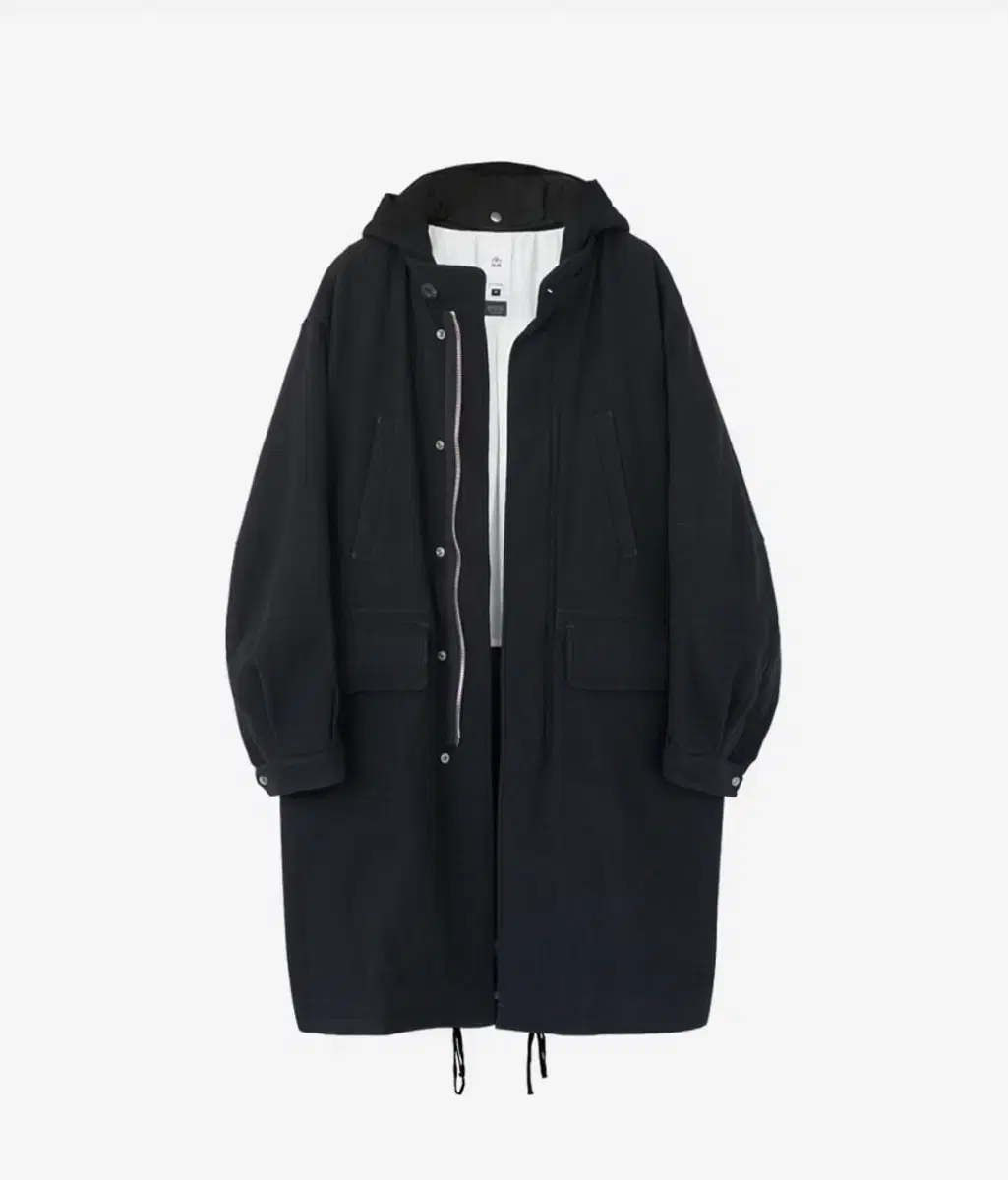 Junggaiha) Wool Mozu Coat Black 2, 3 polythene lews