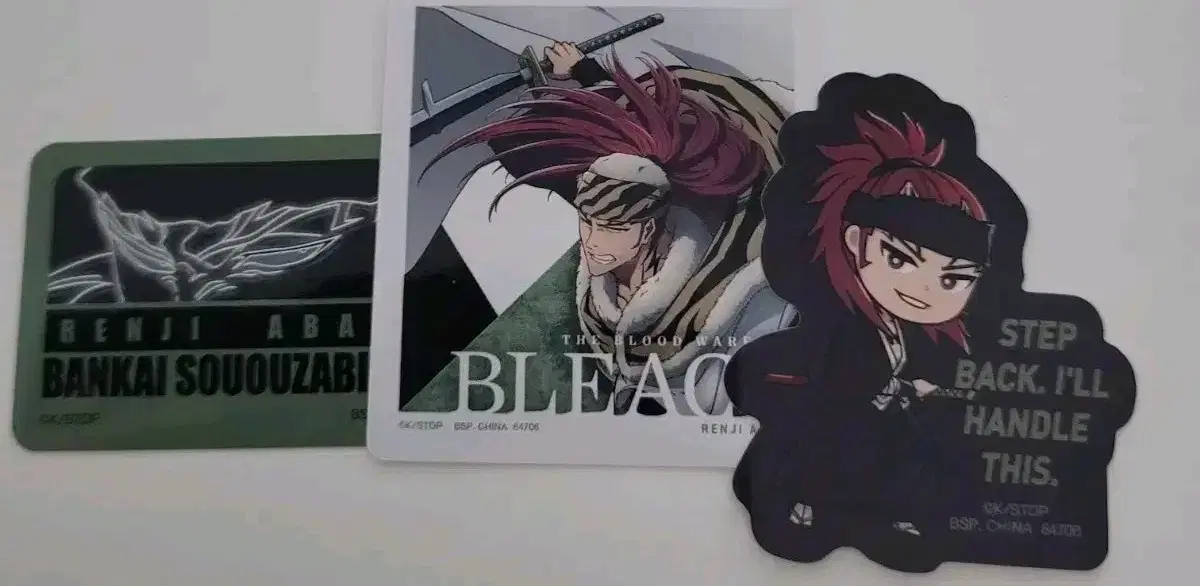 Bleach First Lottery sticker Abarai Renji