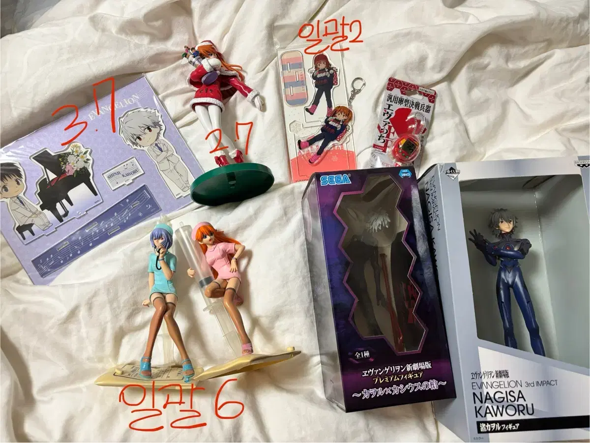 Evangelion Asuka Kaoru lay Figures