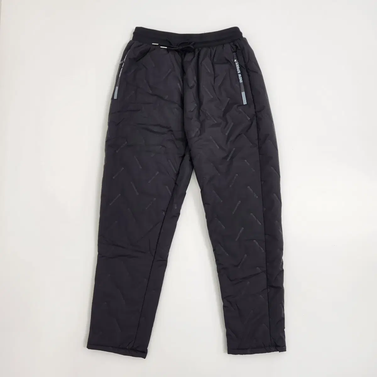 Padded pants straight with fleece cold and wind protection