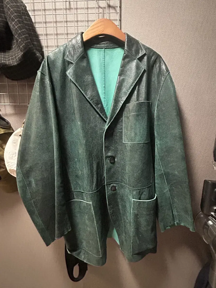 United Workers Leather Blazer