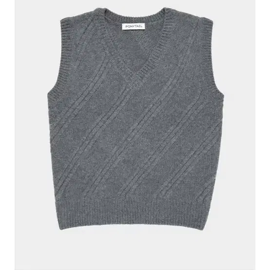 포니테일 베스트 삽니다 'Study' Wool Knit Vest (GRE