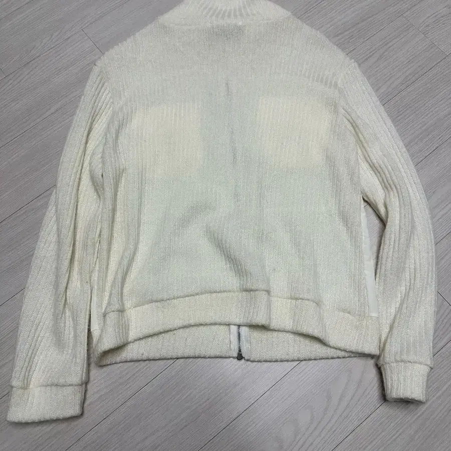 아케 SOI POCKET KNIT ZIP-UP (ivory