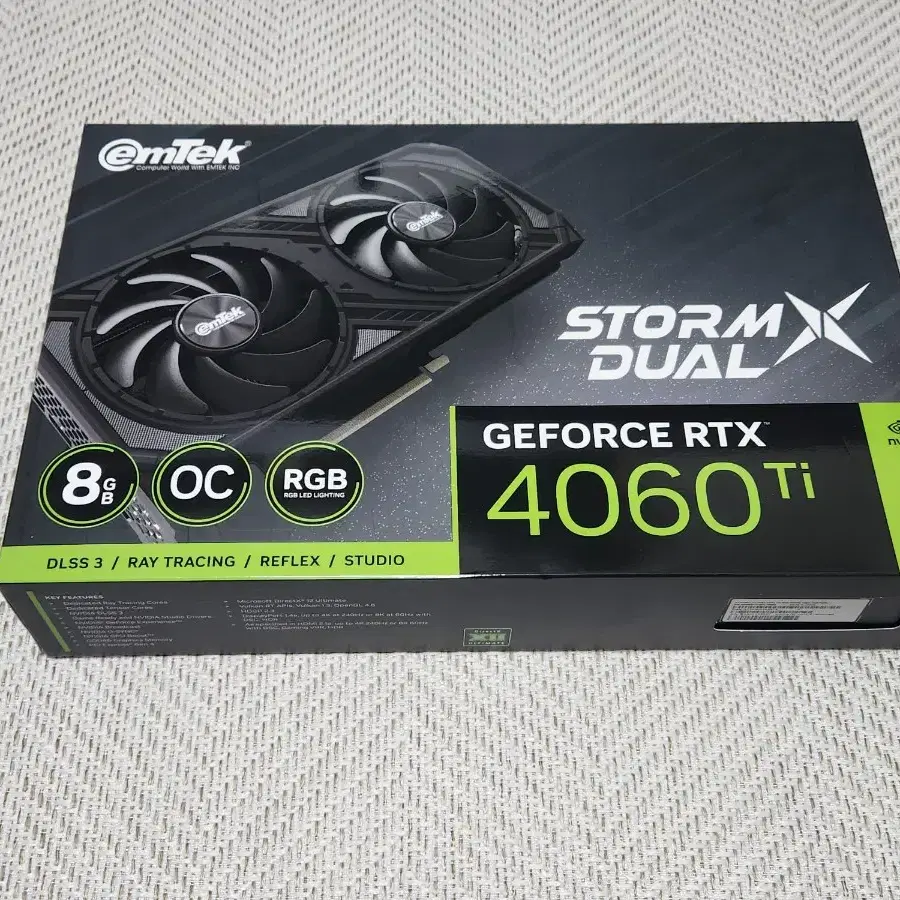 이엠텍 지포스 4060ti OC 8GB