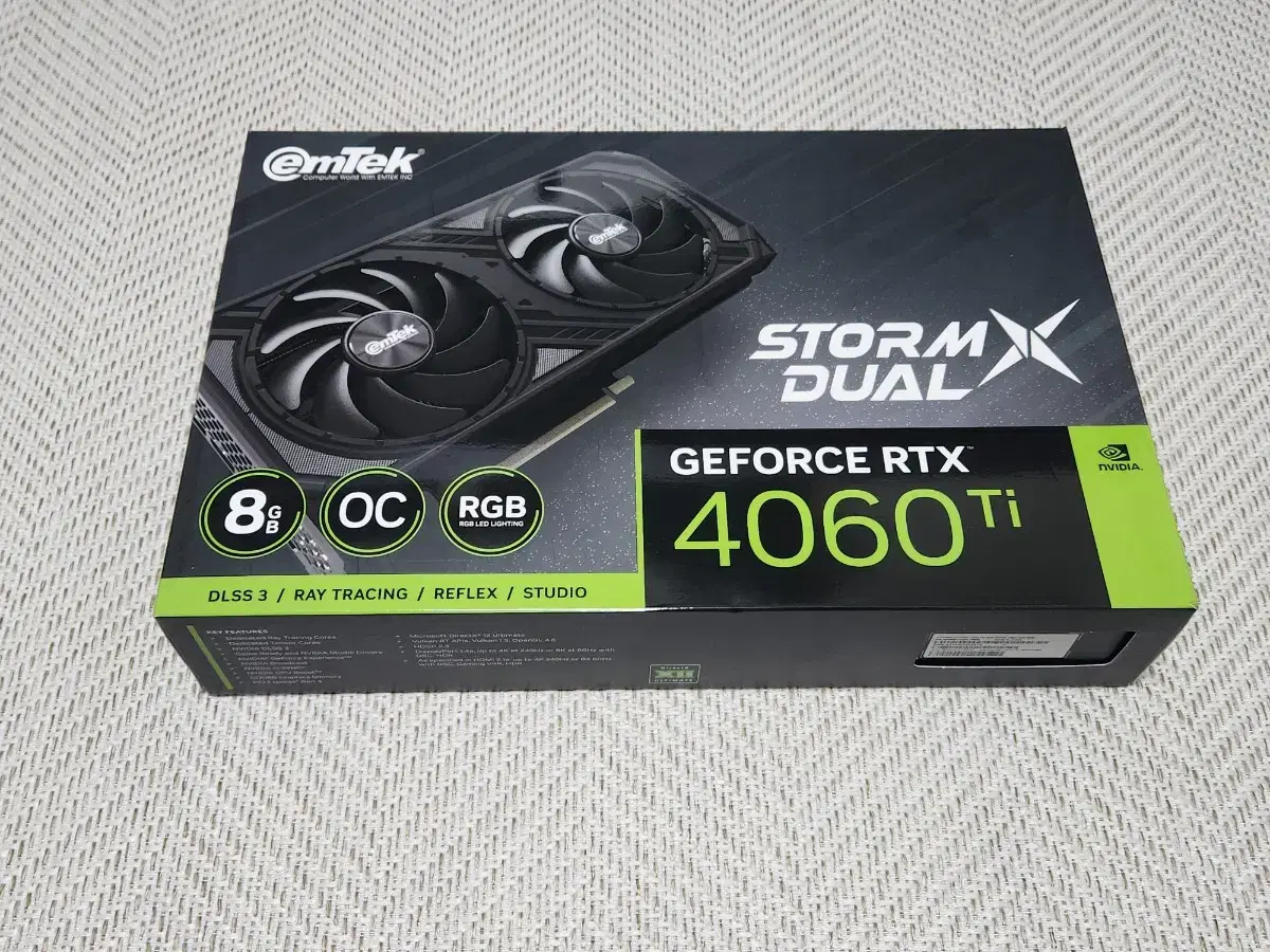 이엠텍 지포스 4060ti OC 8GB