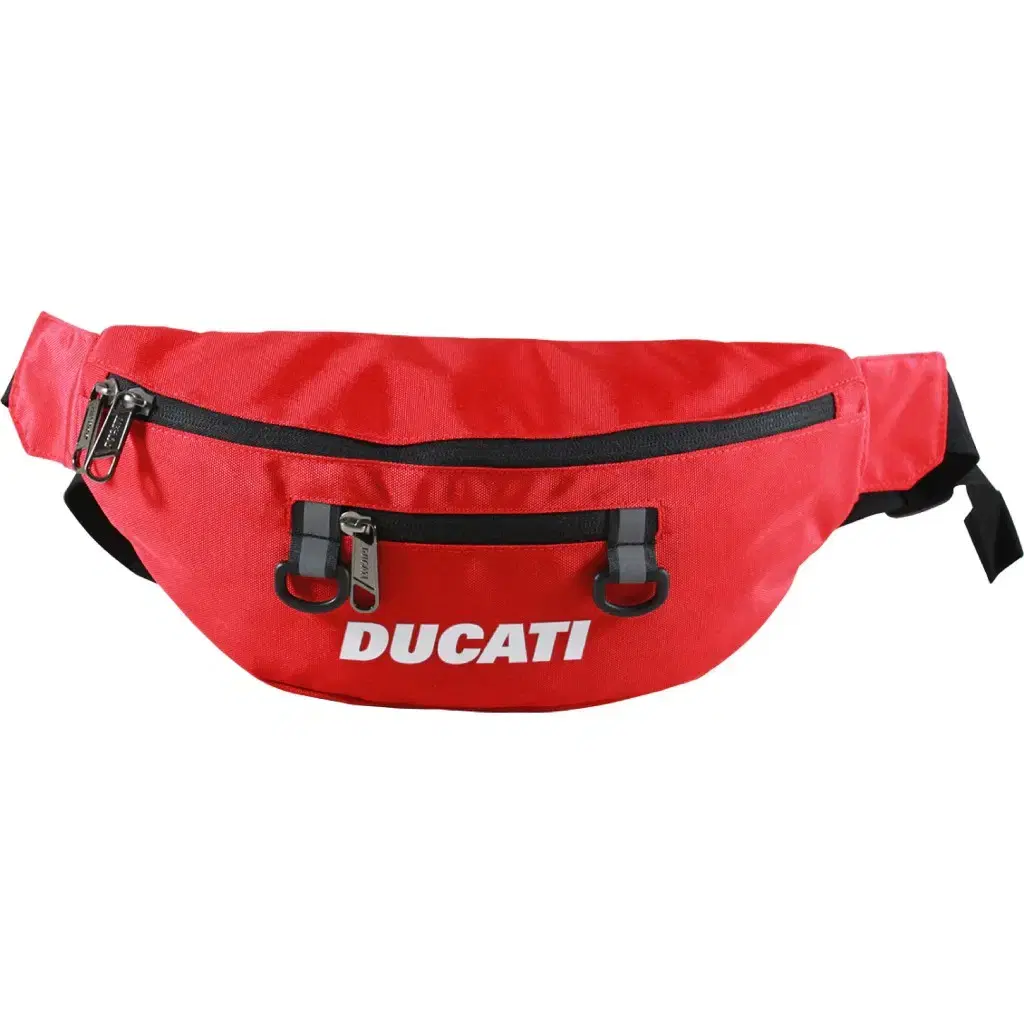 DUCATI 정품 바이크 라이딩 힙색 두카티 정품 레드 크로스백