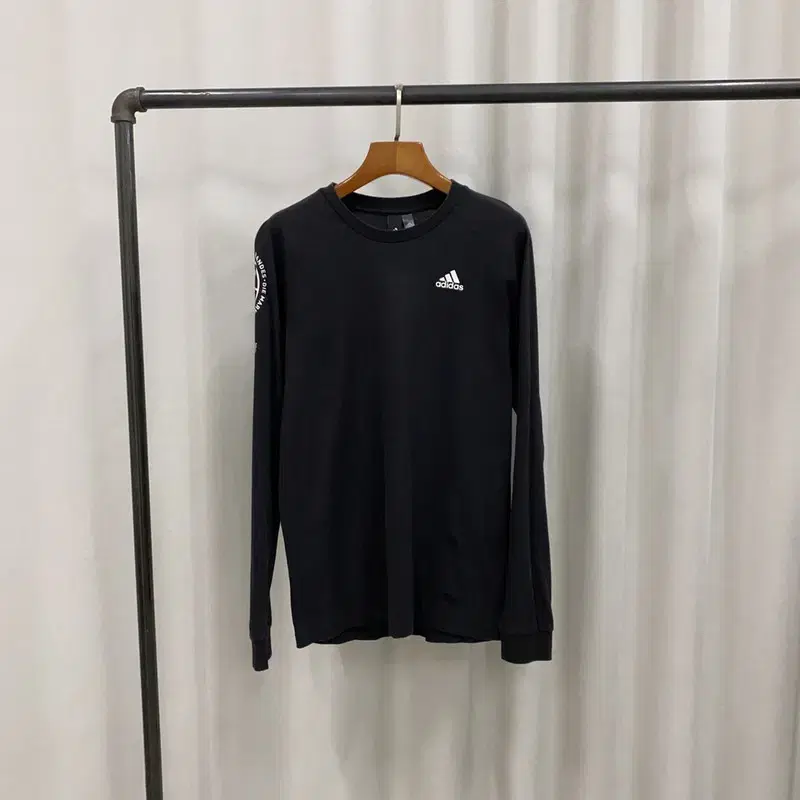 Adidas Black Side Print Long Sleeve Tee 95 A07243