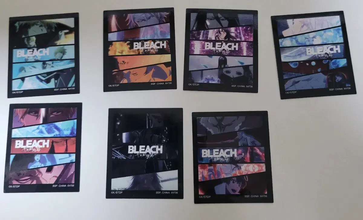 Bleach First Lottery H Prize sticker Millennium Blood War Scenes