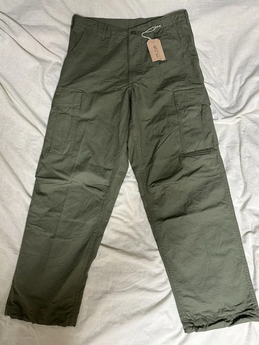 [2] Oarslow 6-Pocket Cargo Pants Vintage Fit Army Green