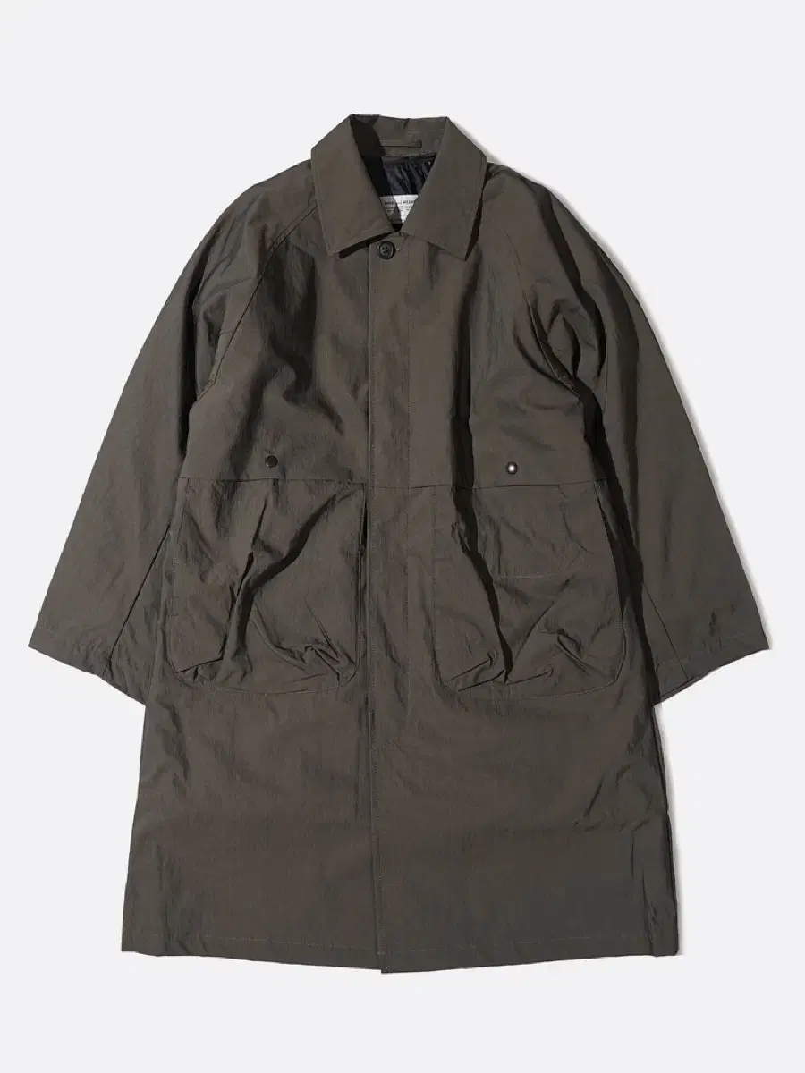 [L] N's & Min's Journalist Coat Charcoal Brown