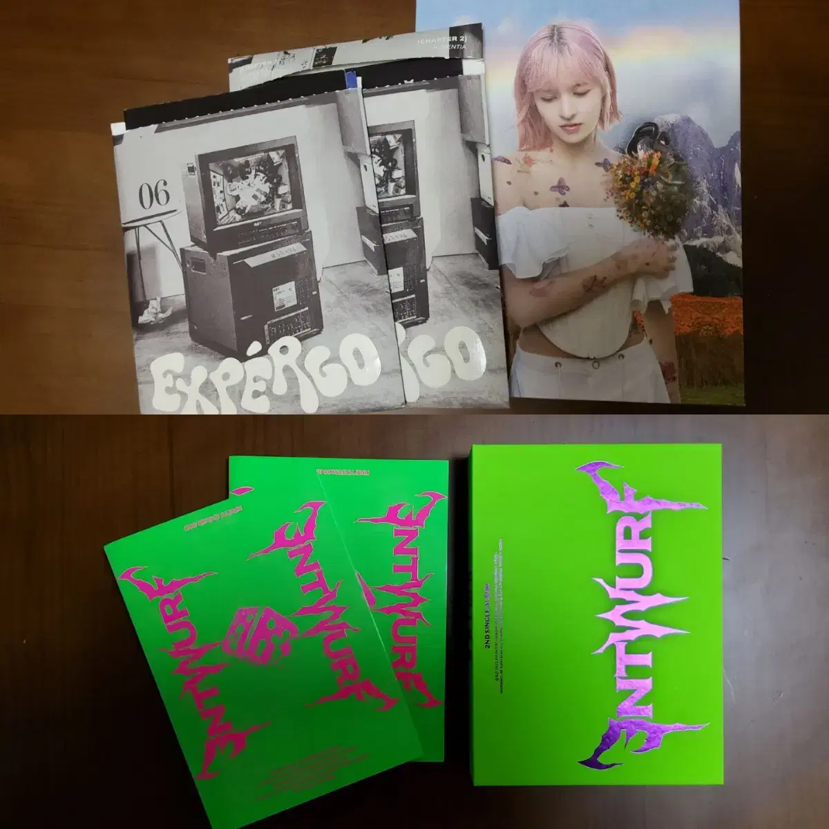 I'm selling 4 sets of nmixx entwerp, exergo limited album and 2 sets of album!