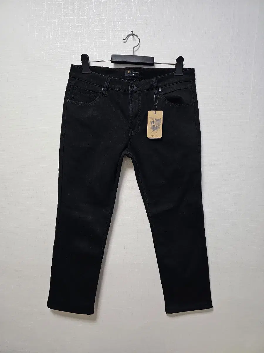 New )ACP Black Jeans Brushed Stretchy Men's 36