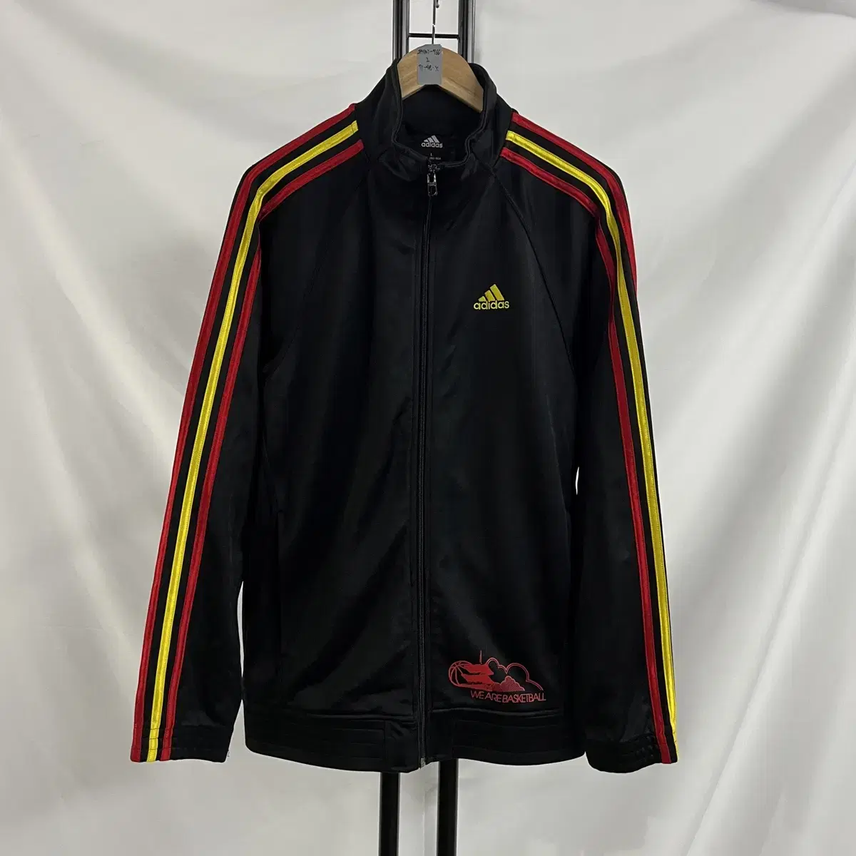 [Genuine/L] Adidas Samsun Black Red-Yellow Track Top/Jersey (Europa)